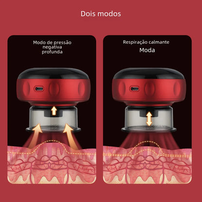 Masajeador Inteligente con Ventosas Eléctricas: Alivio de la Fatiga, Calor Terapéutico y Guasha para el Bienestar