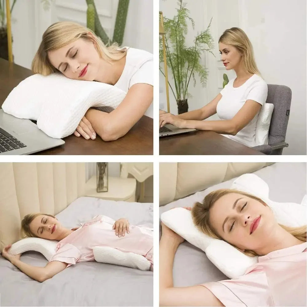 Almohada Ortopédica en U de Espuma Viscoelástica: Conforto y Soporte Ideal para tu Descanso