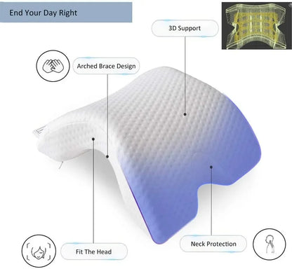 Almohada Ortopédica en U de Espuma Viscoelástica: Conforto y Soporte Ideal para tu Descanso